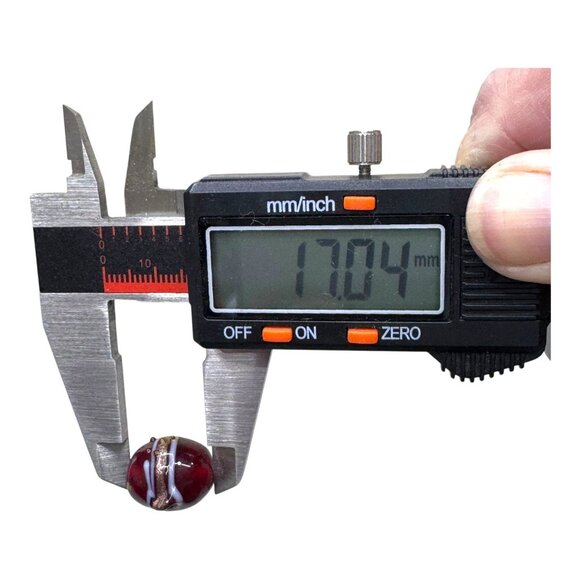 Handcrafted Lampwork Glass Bead Lot Artisan Jewelry Making Supplies Set Of 16 - Picture 15 of 16